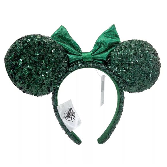 Disney Parks Emerald Green Sequin Minnie Mouse Ears Headband - NWT main image 3